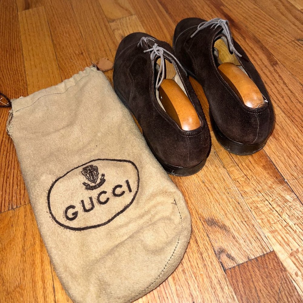 Vintage Men's Gucci Suede Dress Shoes
